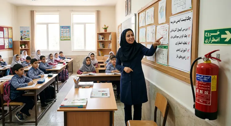 راهنمای ایمنی در برابر آتش در مدارس و فضاهای آموزشی؛ چک‌لیست کامل پیشگیری